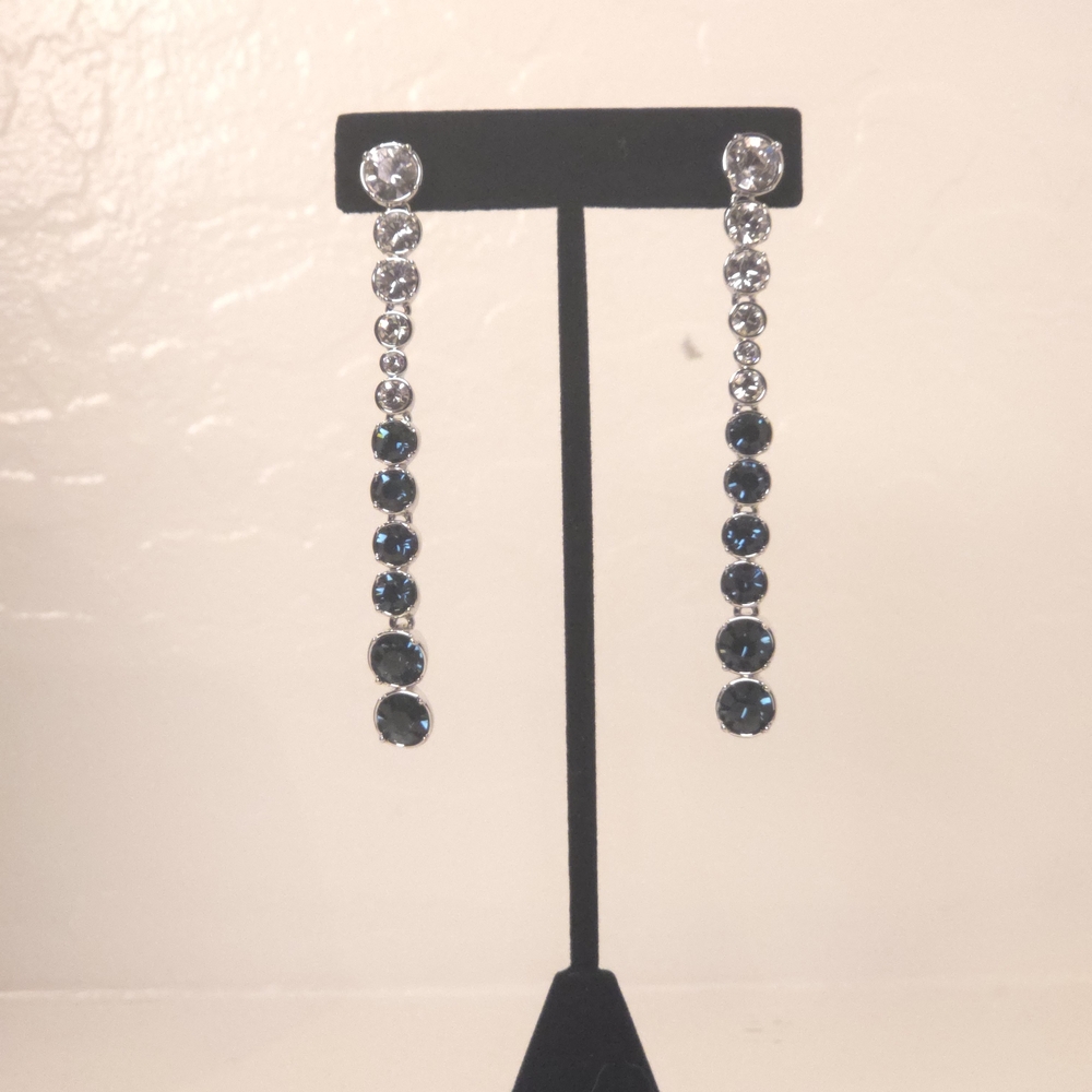 Swarovski Hot Montana Drop Earrings
